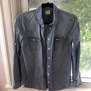 COPY - JCrew long sleeve chambray shirt